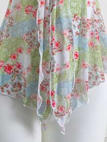 Elamini Áo bikini in họa tiết nhiệt đới dành cho nữ, đồ bơi đi nghỉ mát. - Nhiều màu - Xem 3