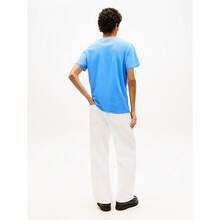 Linear Slim Men´S T-Shirt Black - Blue Twilight - View 3