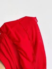 Soleia 女士度假格子扭结露背上衣和双层荷叶边迷你裙两件套 - 彩色 - 查看 5