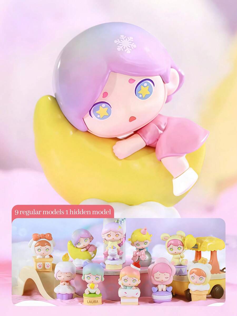 TOYCITY Blind Box (Non-Plush Filling) Cute Cartoon Character Decor Figurine
