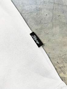 AXEPEAK Men's Printed Relaxed Fit Short Sleeve Knit Polo Shirt, School, Streetwear Essentials - White - View 5