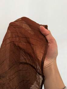 Maweii 大码女式白色碎花吊带无袖上衣搭配棕色薄纱阔腿裤两件套，优雅合身，适合春夏度假及休闲外出穿着。 - 彩色 - 查看 8