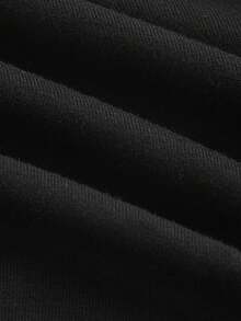 SHEIN EZwear Two-Piece Set Women Casual Knit Pants - Black - View 6