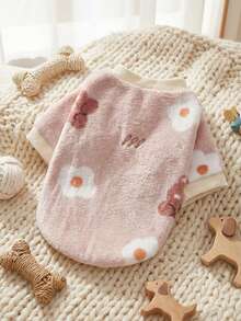 PETSIN 1 Pc Cute Bear Flannel Pet Graphic Warm Pet - Multicolor - View 1