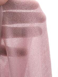 FRIFUL Women's Solid Color Ruffle Trim Layered Slim Fit Lightweight Cardigan, Versatile - Pink - View 3
