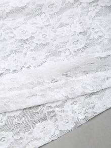 Sweetra Nuevo diseño de camiseta sin mangas asimétrica de 2 en 1 ajustada y con estampado de rayas vintage, para primavera/verano - Multicolor - Ver 4