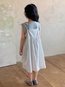 DAZY 女童（小号）休闲韩版圆领T恤套装 - 白色 - 查看 3