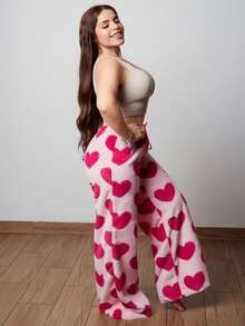 Lupita Cardoza 女式休闲系带前心形细节简约设计长裤 - 粉色 - 查看 5