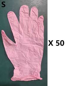 20/50pcs Light Pink Latex-Free Disposable Gloves, Suitable For Cleaning, Dishwashing, Beauty Salon, Cleaning Gloves, Pink Nitrile Gloves - Baby Pink - View 21