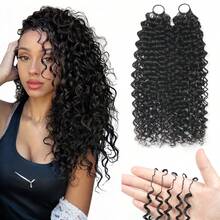 Jerry Curly Human Crochet Hair In 100% Remy Human Hair Feather Line Crochet Hair Braids Salon Silky Seamless Invisible Natural Black Color For Thin Hair Woman Micro Pre Looped Crochet Human Hair Extensions - Multicolor - View 42
