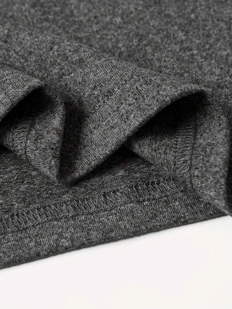 Calvaya 女士加大码短袖T恤，印有标语图案，适合夏季穿着。FOREVER CHASING SUNSETS 图案T恤，女士上衣 - 深灰色 - 查看 4