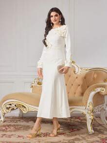 CUCCOO TILAWA 女士时尚性感电镀水钻装饰高跟凉鞋，适合户外活动和派对，春夏鞋款，春假复活节舞会高跟鞋 - 金色 - 查看 5