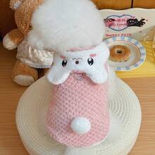 PETSIN Disfraces con capucha para mascotas para invierno y otoño - Atuendos cálidos y lindos para Bichón, Pomerania, Schnauzer, gatos y perros - Multicolor - Ver 31