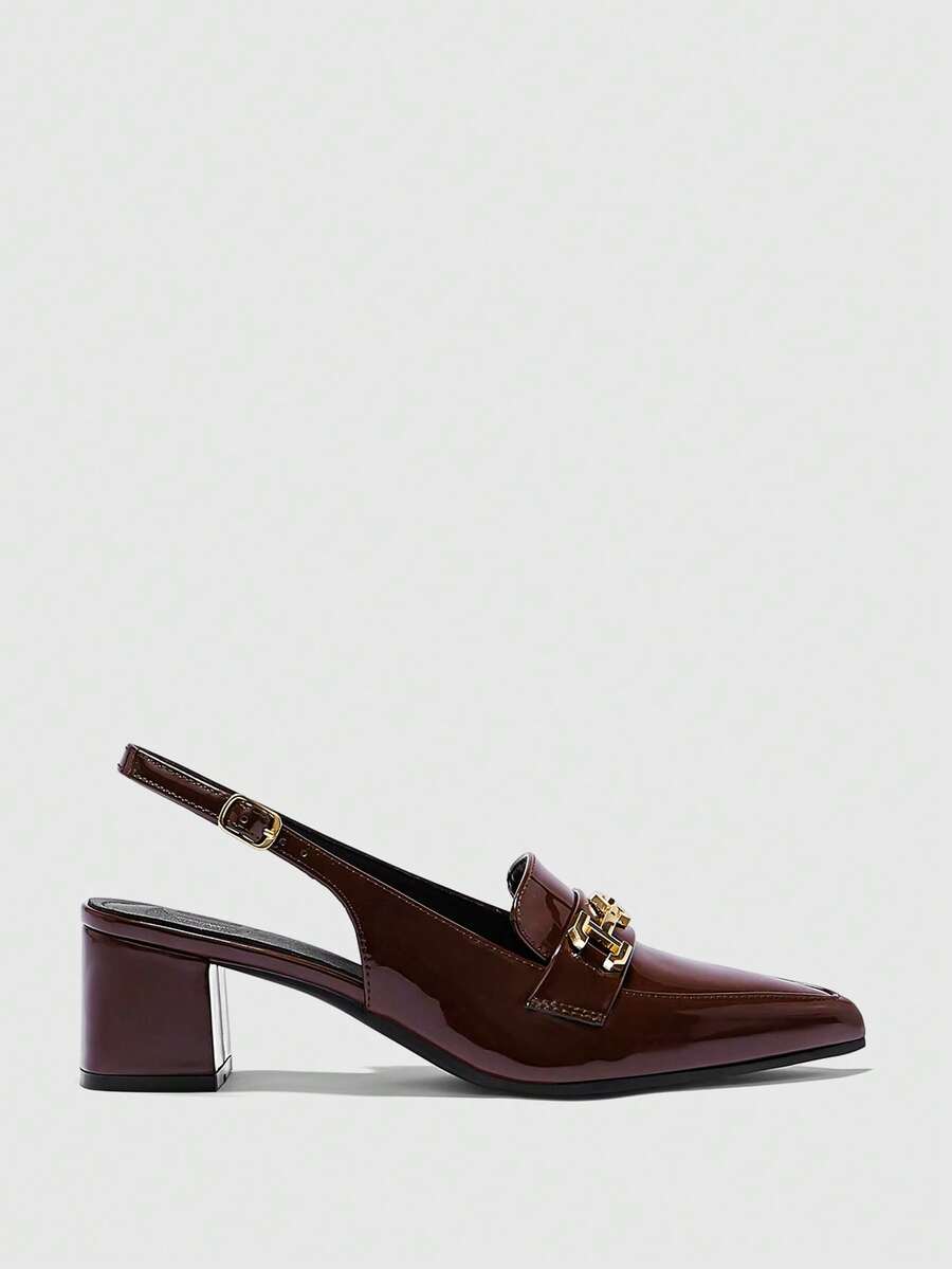 CUCCOO BIZCHIC Versatile Ladies' Casual Minimalist Fashion High Heel Pumps Spring Shoes - Mocha Brown - View 1