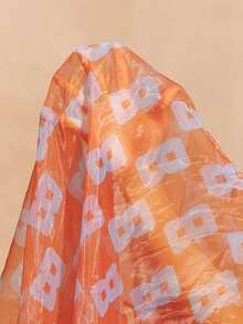 Zivah New Spring/Summer Commute Elegant Vacation Loose-Fitting All-Over Retro Print V-Neck Crossover Batwing Sleeve Top + Pleated Retro Print Wide-Leg Pant Women Two Pieces Set, Suitable For Valentine's Day , Dates, Party, Gatherings, Holidays, Western Style, Vacation, Nomadic Style, Beach, Seaside, Concerts, Everyday Outings, New Year's, Revelry, Brunch Outfits, Wedding Guest Outfits, Wedding Season, Casual-B - Multicolor - View 6