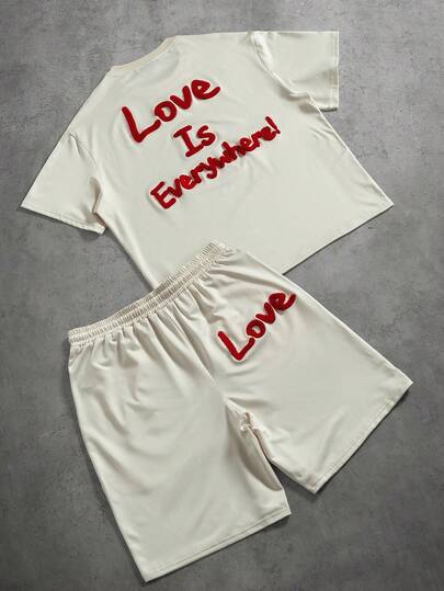 PAVTROS Men's Round Neck Short Sleeve Fashionable Summer Casual T-Shirt Set