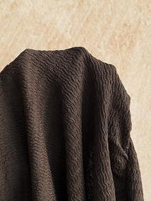 Soleia 女士性感纯色露背抹胸迷你连衣裙，度假款 - 棕色 - 查看 7