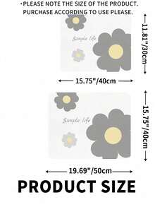 SHEIN 1 片厨房干燥垫 简约生活碎花简约风格清新吸水 5 秒速干防油防污易清洗美观适用于咖啡垫厨房干燥垫 - 彩色 - 查看 14