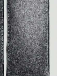 少女两件套牛仔裤套装，夏季新品，四季皆宜，中蓝色、黑色、灰色水洗牛仔布，休闲学院风，做旧宽松阔腿直筒裤，舒适棉质牛仔面料，适合日常穿着、上学、通勤。 - 彩色 - 查看 8