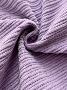 Flirla Damen einfarbiges Lässig Trägerkleid mit Tasche - Violett - Übersicht 8