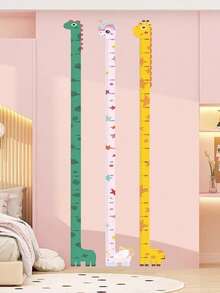 1 Unicorn, Giraffe, Dinosaur Height Wall Sticker 195cm/76in - Creative Cartoon Height Measurement Sticker, Suitable For Room And Home Decor - Self-Adhesive And Removable, Some Patterns Sent Randomly - Multicolor - View 1