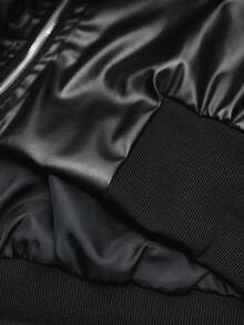 STYNVO Men's PU Leather Zip-Up Jacket And Pants Casual Suit Men's Y2k Clothes Men's Walking Suit Men's Work Clothes Dark Academia Clothes Men - Black - View 6