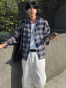 DAZY 男士纯白色水洗牛仔裤，春季款 - 白色 - 查看 3