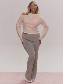 MUSERA 镂空叠层长袖上衣 可爱舒适 春季日常糖果色 - 彩色 - 查看 5