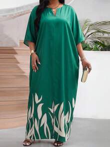 SHEIN Lady Vestido elegante de fiesta con estampado floral para mujer - Multicolor - Ver 6