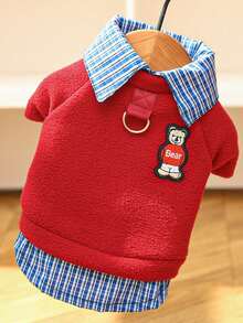 PETSIN Vêtements pour animaux de compagnie de plusieurs tailles, style 2 en 1 avec doublure thermique, doux et confortables, respirants, anti-boulochage, légers, lavables, de couleur unie, pour chats sans poils, teddies, bichons et petites races, pour un usage quotidien à la maison ou en extérieur, en automne et en hiver par temps froid - Multicolore - Voir 19