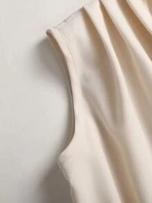 SHEIN 少女露背无袖可爱甜美长裙 - 藍色 - 查看 3