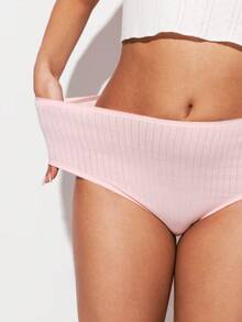 LUVLETTE 3条装纯棉高腰三角裤女士内裤套装 - 彩色 - 查看 11