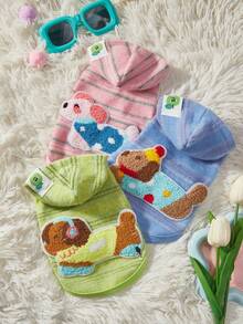 PETSIN Ropa para mascotas de varios tamaños, chaleco de perro de mezcla de algodón suave, delgado, transpirable, antiestático, sin deslizamiento, ligero, a prueba de viento, cómodo, lavable, de unicolor, estilo básico, para Bichón Frisé, Pug, Schnauzer y perros de raza pequeña, para uso diario, paseos, actividades al aire libre, uso en casa en primavera, otoño e invierno, ropa de abrigo para perros pequeños - Multicolor - Ver 4