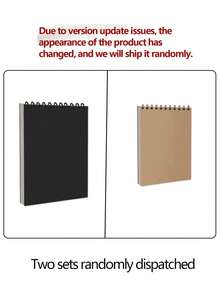 1本含30幅图画的素描本 - 顶部螺旋装订素描本，艺术素描本，绘画和书写纸，适合初学者 - 素描、彩色铅笔画、油画、蜡笔画、钢笔画，可放回学校用品区 - 彩色 - 查看 9