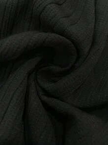 GlowEve CURVE Đầm sơ mi dáng rộng tay cánh dơi, kiểu dáng tối giản, đa năng, thêu hoa dày dặn, thích hợp cho nữ, mùa hè, đi nghỉ mát, thường ngày. - màu đen - Xem 6