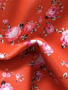 Swim Mod 女士随机印花露背蝴蝶结侧系带比基尼泳裤可爱比基尼套装，夏季 - 彩色 - 查看 6