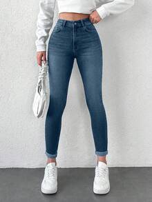 EURMUSE Women Jeans - Royal Blue - View 1