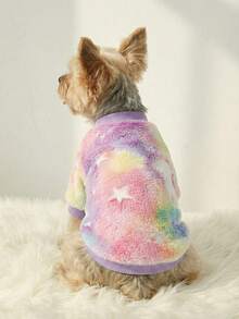 PETSIN 1pc Colorful Unicorn Glow-In-The-Dark Fleece Pet Sweatshirt - Multicolor - View 8