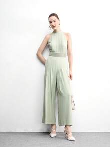 CUCCOO BIZCHIC Tacones altos de moda con diseño de hebilla y punta afilada para uso diario - Beis - Ver 7