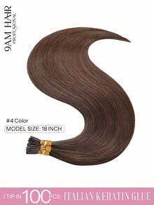 22inch 100PCS I Tips Hair Extensions Real Human Hair Easy To Style Long Straight Itip Human Hair Extensions Add Length Pre Bonded Extensions Remy Hair For Women - Multicolor - View 24