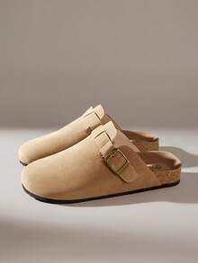 Solecia Women's Slip-On Flat Shoes Soft Leather Comfortable Commuter Versatile Style - Brown - View 3