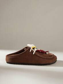 Solecia Women's Lace-Up Design Casual Versatile Flat Shoes - Coffee Brown - View 6