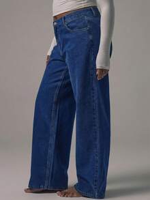 MUSERA Plus Size Jeans - Dark Wash - View 4