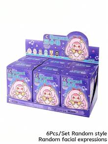 1pc/3pcs/6pcs Surprise Box Super Soft Cartoon Character Dolls - Adorable Small Bedroom/Living Room/Bookshelf Decorations, Fashionable Personalized Gifts, Suitable As Adult Gifts, Very Suitable As Small Gifts For Halloween/Christmas Parties, Housewarming Gifts, Or Collectible Dolls.Non-Plush Filling Blind Box - Multicolor - View 10