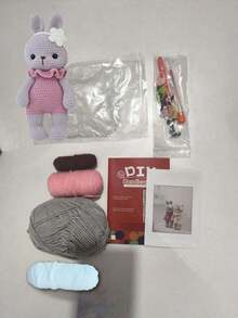 1. Kit Merajut Hewan untuk Pemula, Kit Merajut untuk Pemula Dewasa (Dengan Tutorial Teks Langkah demi Langkah), Kit Merajut Boneka Beruang DIY, Barang Dekorasi Rumah Musim Semi yang Lucu dan Menyenangkan, Hadiah Ulang Tahun dan Hari Valentine. - Paket Bahan - View 11