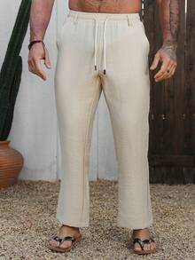 Manfinity RSRT 男士裤子 - 杏色 - 查看 5