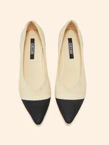 CUCCOO BASICS Women's Flats - Black and White - View 5