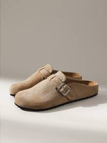 Solecia Women's Casual Slip-On Flat Shoes With Buckle Design, For Daily Wear - Apricot - View 2