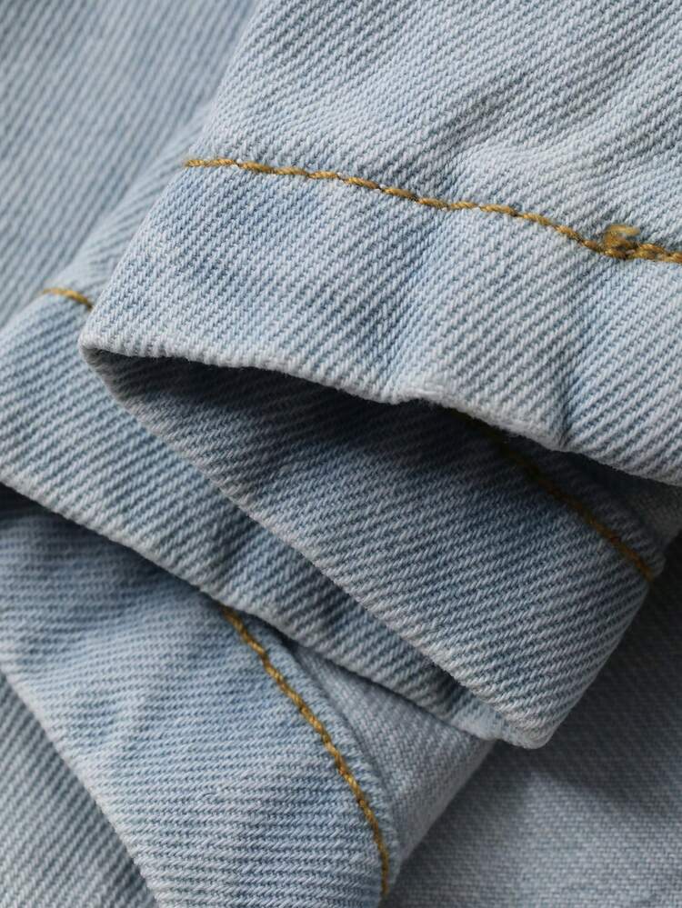 Lightweight Faux Leather & Denim Patchwork Casual Suit For Women, New Spring/Summer Collection