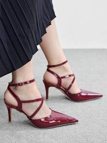 CUCCOO BIZCHIC 女士高跟鞋 - 酒紅色 - 查看 1
